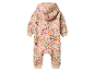 Baby jumpsuit met capuchon, bloemenprint.