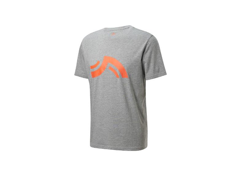 Grijs Crivit T-shirt met oranje logo.