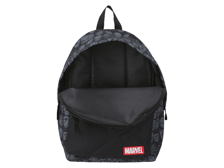 Marvel rugzak met afbeeldingen van superhelden gezichten.
