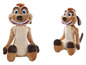 Twee pluche Timon poppen uit The Lion King.