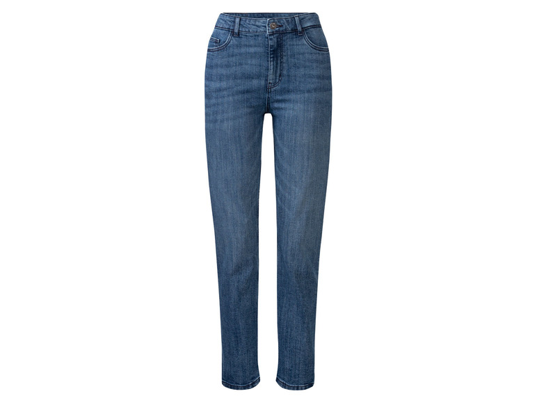 esmara Dames jeans - straight fit (46, regulier, Donkerblauw)