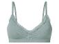 Mintgroene bralette met kanten rand