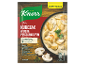 Verpakking voor kip in champignonroomsaus met recept en voedingsinformatie.