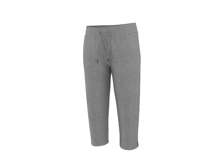 Grijze capri joggingbroek met trekkoord