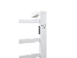 Witte handdoekradiator met digitale timer voor 2, 4, 8 of 24 uur.