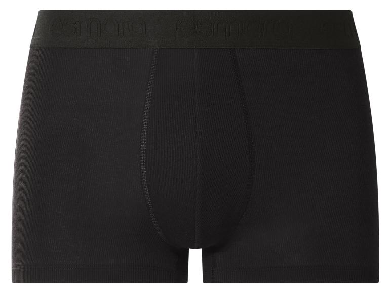 Zwarte katoenen boxershorts met elastische tailleband en merklogo.