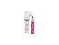 Witte bruiswatermachine met fles en roze CO2-cilinder.