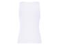 Een wit, strak, tanktop