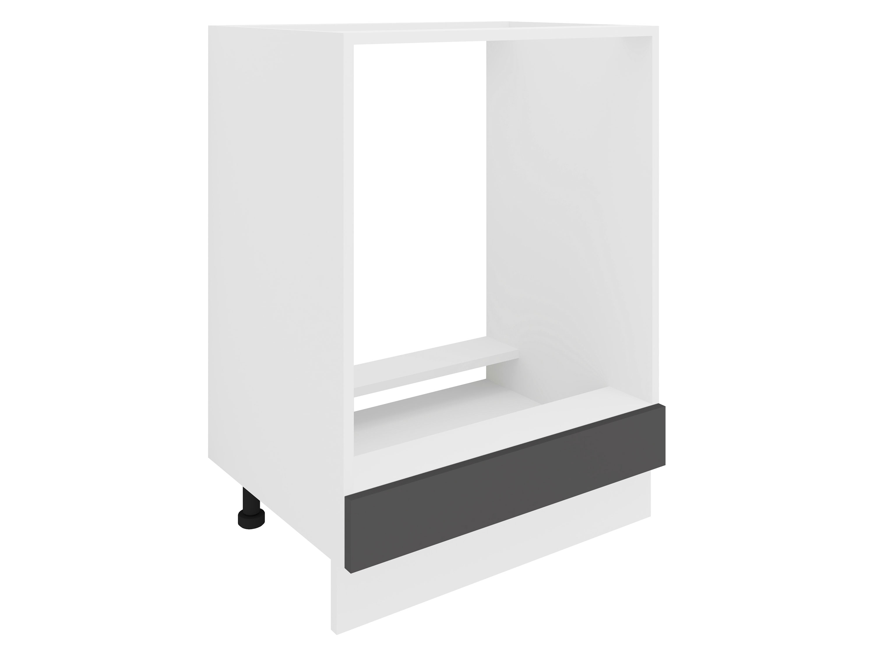 VCM Keukenkast of frontpaneel Esilo (keukenkast, Wit/antraciet, Ofen) afbeelding