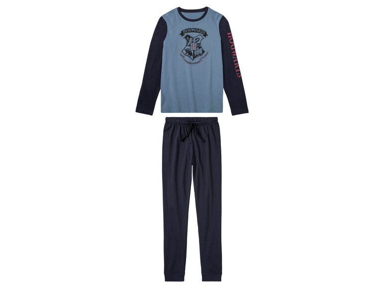 Kinderen pyjama (134-140, Donkerblauw-blauw)