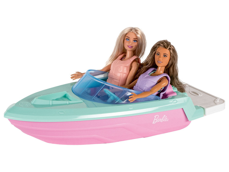 Ga naar volledige schermweergave: Barbie Cadeauset, met 2 poppen, boot en jeep - afbeelding 10