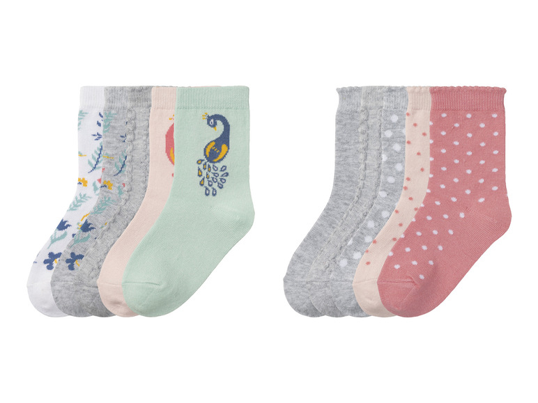 Ga naar volledige schermweergave: lupilu® Peuters meisjes sokken, 5 paar, met bio-katoen - afbeelding 1