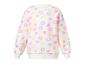 Wit sweatshirt met pastelkleurige bloemen- en hartenprint