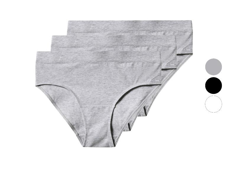 Drie grijze slips met kleurstalen in grijs, zwart en wit.