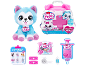 Interactieve pluche puppy met medische accessoires en koffer