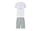 Wit en grijs pyjamaset met CR7-logo en de tekst 'CRISTIANO RONALDO NIGHTWEAR'.