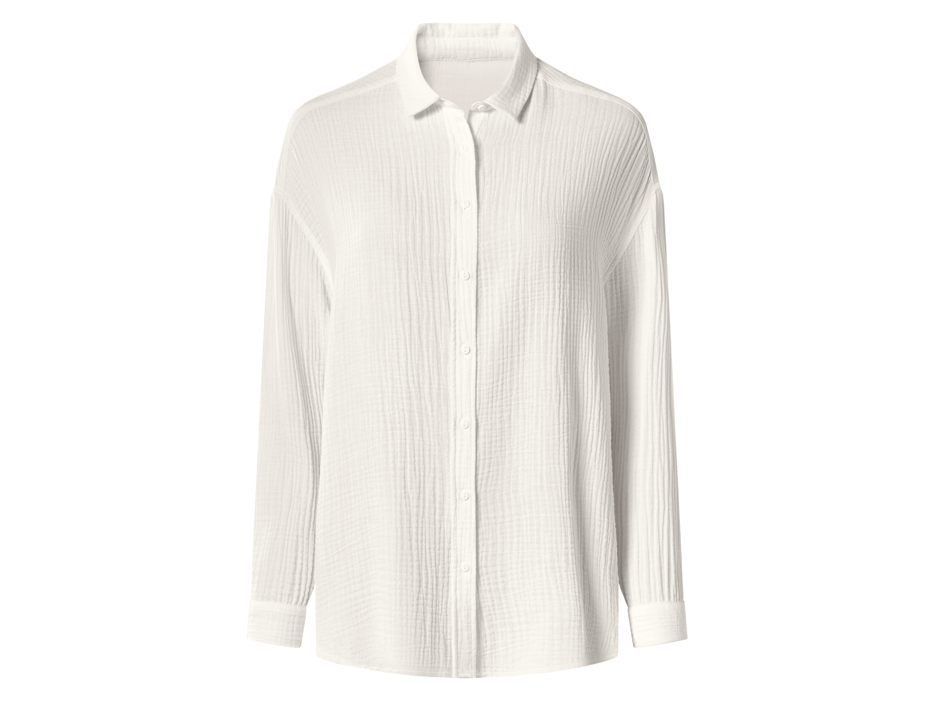 ESMARA Dames musselin blouse (Wit, XS (32/34))