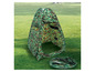 Een camouflage pop-up tent voor kamperen