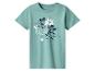 Mintgroen T-shirt met Mickey Mouse-print en het jaartal 1928.