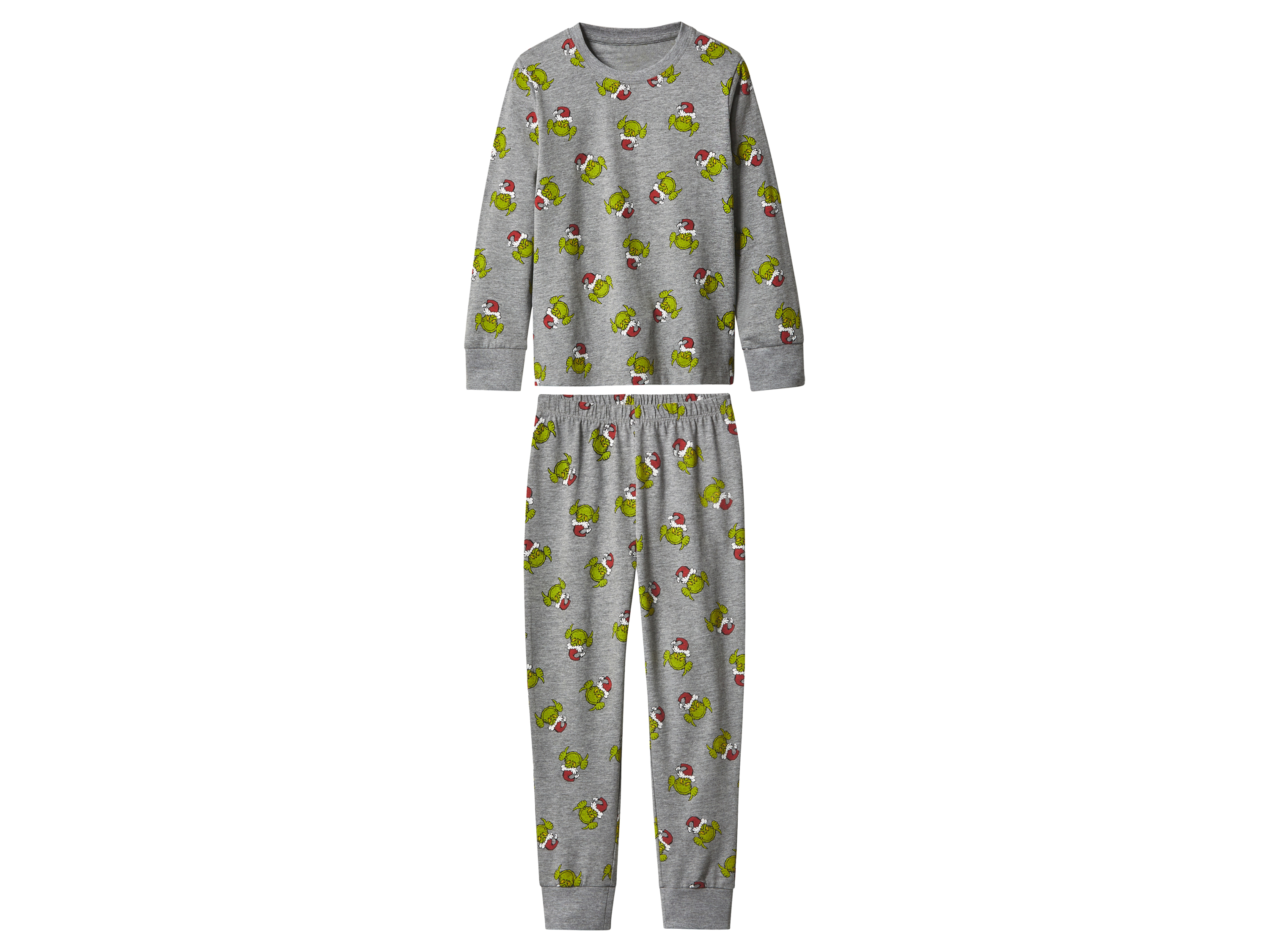 Kinder kerstpyjama The Grinch (Grijs, 110/116) afbeelding