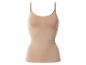 Naadloze beige corrigerende camisole met ingebouwde beha