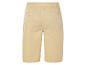 Beige shorts met trekkoord, achterkant.