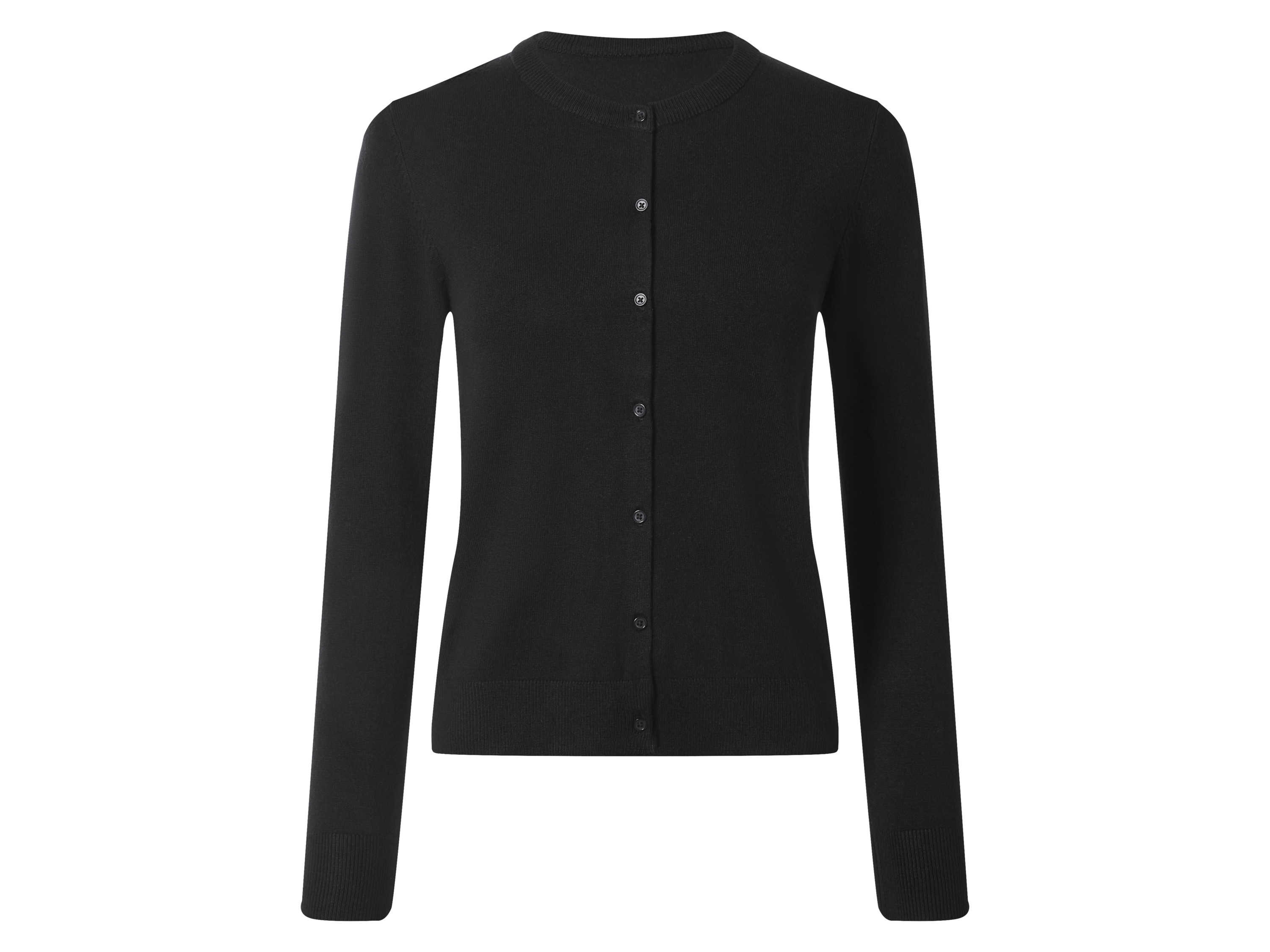 esmara Fijngebreid dames vest (Zwart, M (40/42))