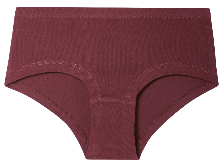 Bordeaux katoenen slip.