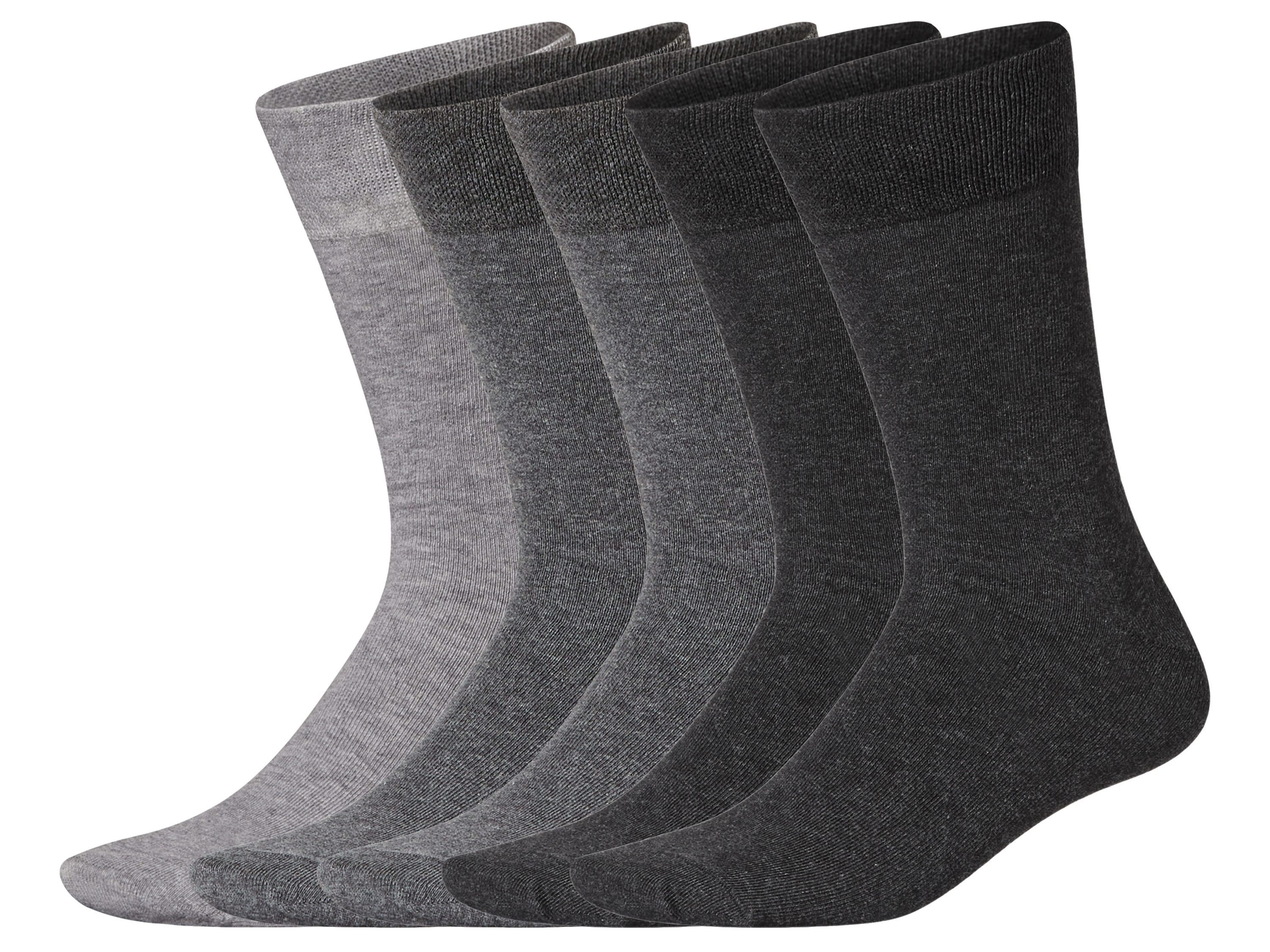 esmara Set van 5 paar sokken (Grijs/donkergrijs, 39-42)