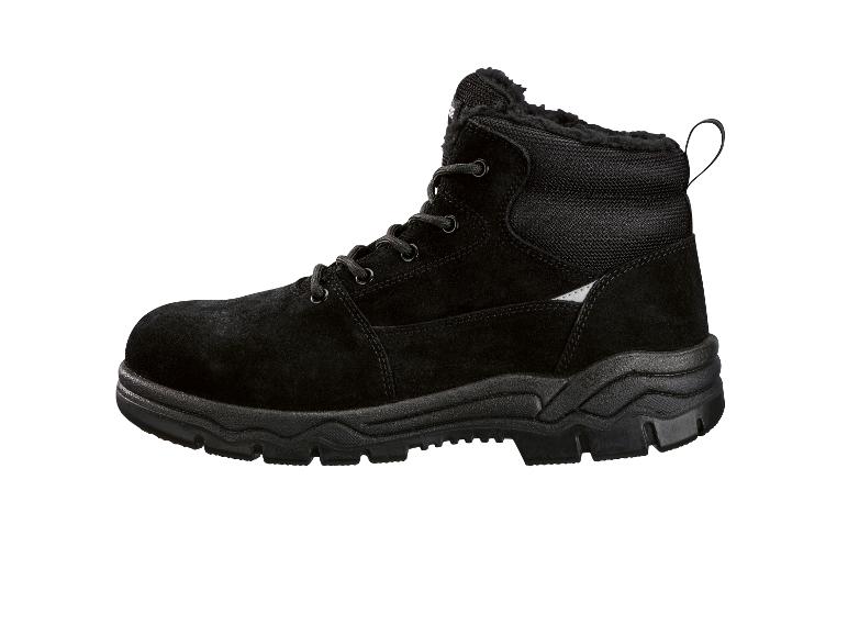 Zwarte veterschoenen voor de winter met bontvoering