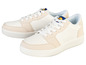 Witte en beige Lidl sneakers met witte veters.