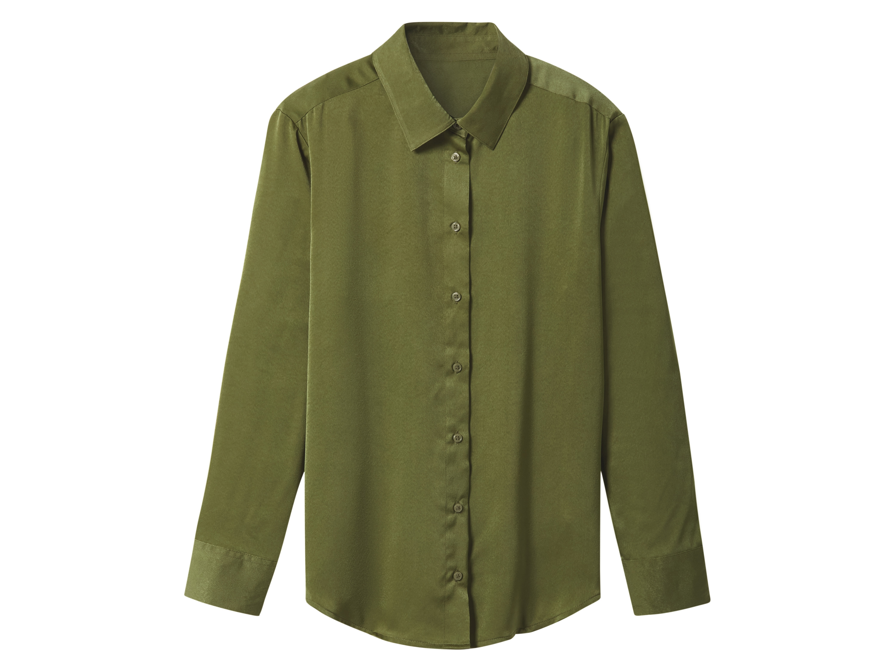 esmara Satijnen dames blouse (Groen, 34) afbeelding