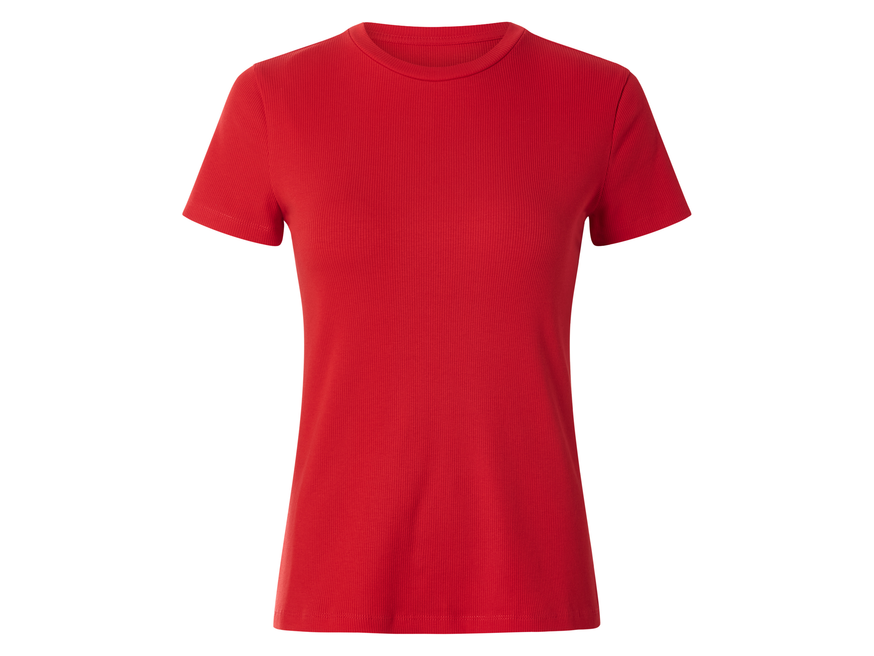 esmara Geribd dames T-shirt (Rood, M (40/42))