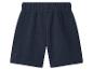 Donkerblauwe kinderbroek met elastische tailleband.