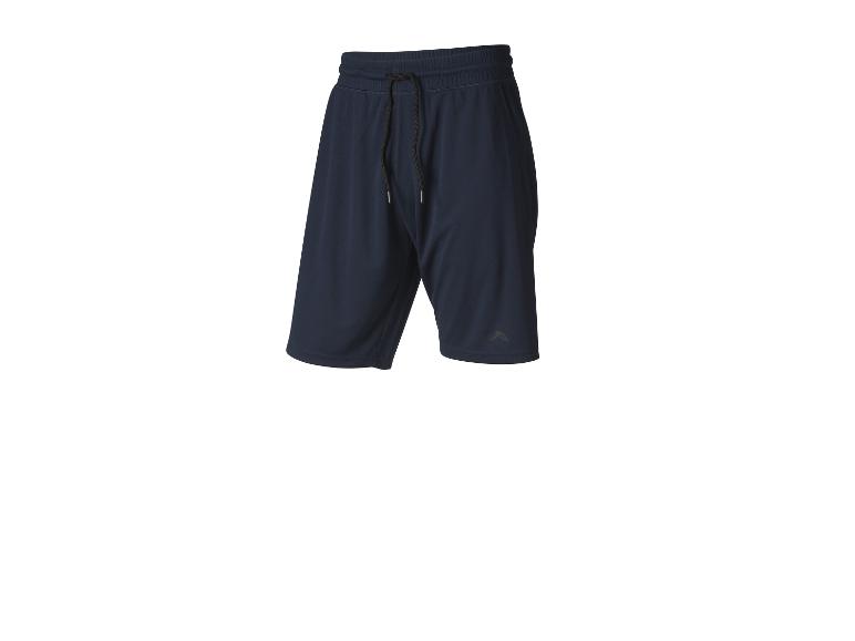 Donkerblauwe sportshort met zwart trekkoord