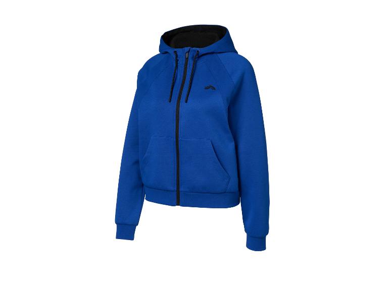 Een blauwe Hummel hoodie met rits.