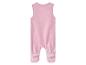 Roze velours baby romper.