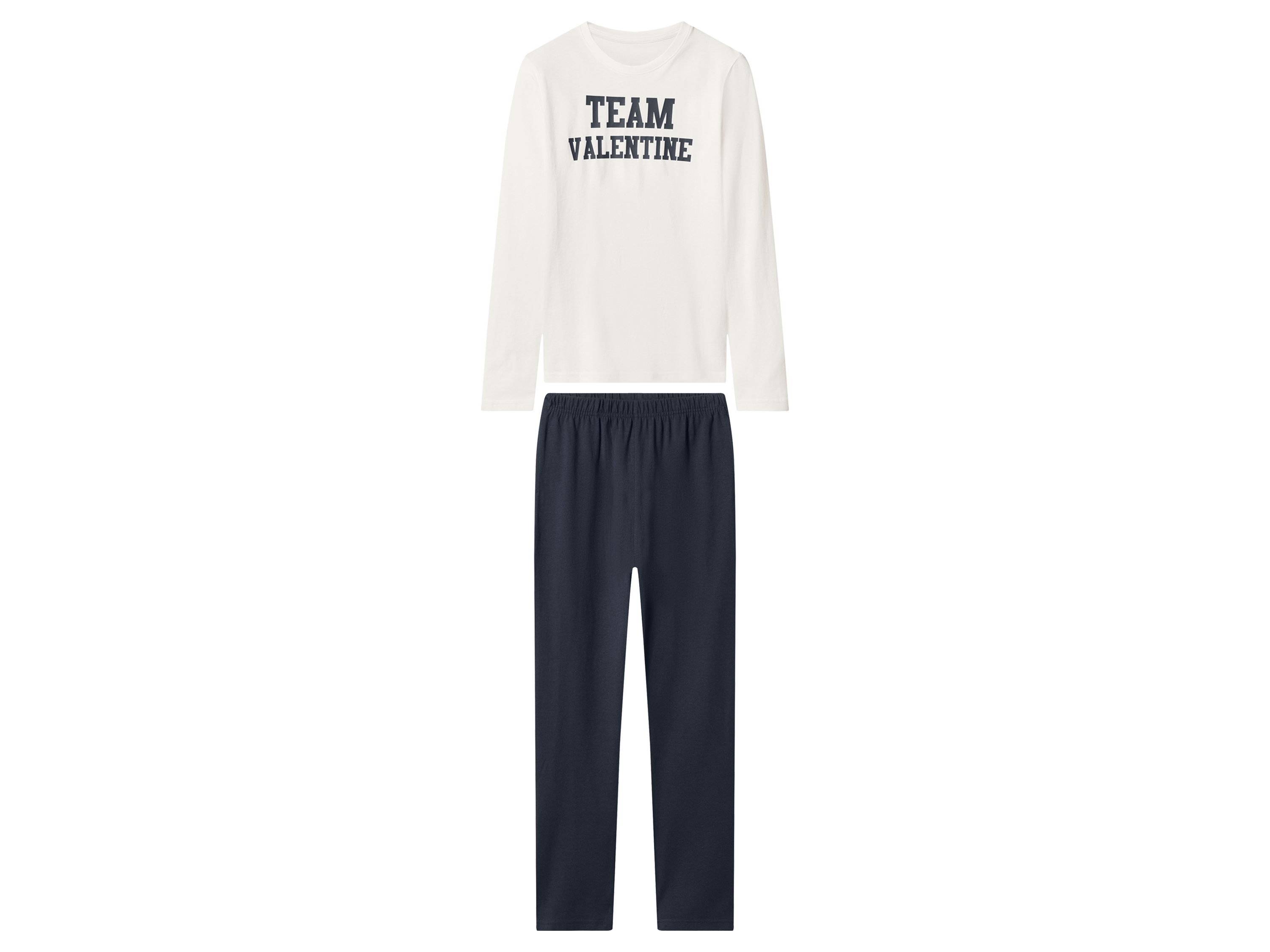 Esmara Kids Kinder pyjama (Wit/donkerblauw, 158/164)