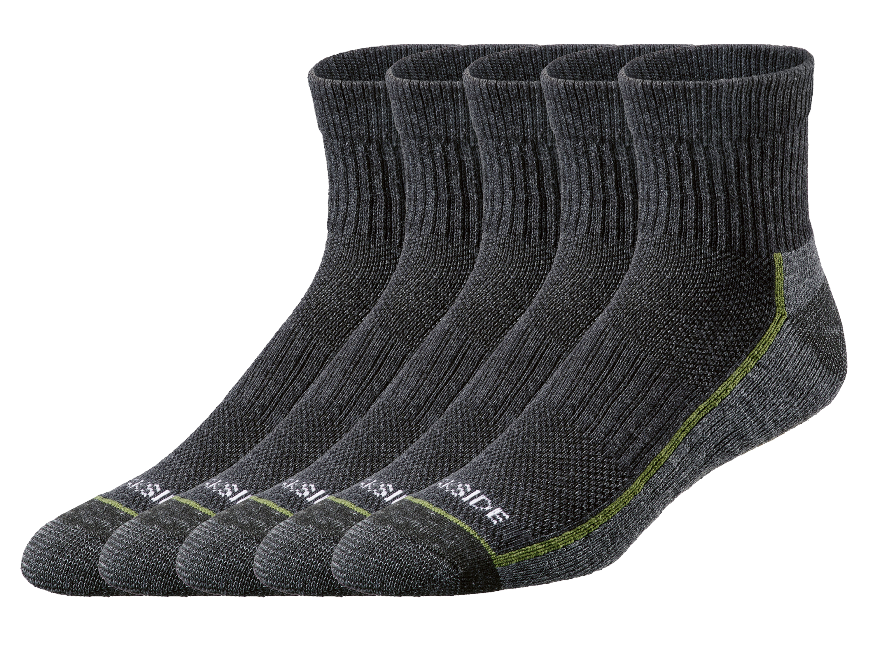 PARKSIDE 5 Paar werksokken (Grijs, 43-46)