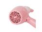 Roze Hello Kitty haardroger, achteraanzicht van het luchtinlaatrooster.