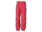 Rode kinder outdoorbroek met elastische tailleband en manchetten