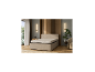 LIVARNO® pocketveringmatras op een modern gestoffeerd bed.