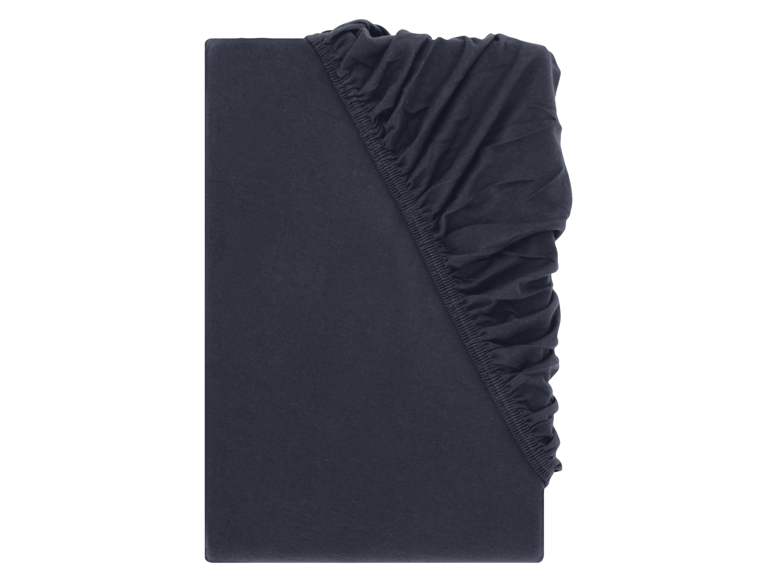LIVARNO Jersey hoeslaken 90-100 x 200 cm (Donkerblauw)