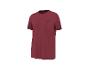 Bordeauxrood sport T-shirt met korte mouwen en klein logo op de borst.