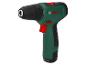 Accu-boorschroefmachine met zwart-groene behuizing en rode knoppen.