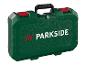 Groene Parkside gereedschapskoffer.