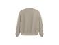 Effen beige sweatshirt, achteraanzicht