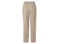 Beige cargobroek met elastische tailleband.