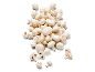 Verse witte champignons Chef Select & You op een zwarte achtergrond.