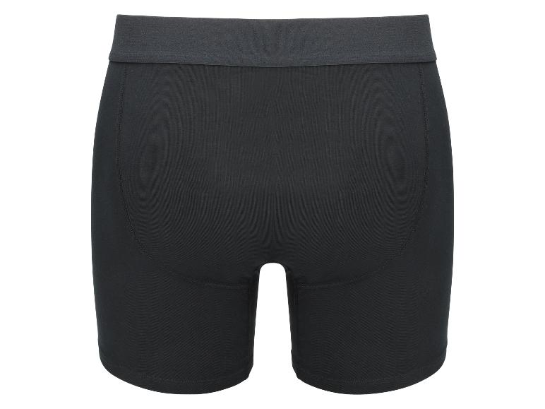 Zwarte herenboxershort, achteraanzicht